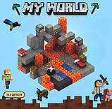 Майнкрафт конструктор магнітний Minecraft Magnetic Cube "Печерні пригоди" 143 кубика, фото 3
