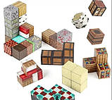 Майнкрафт конструктор магнітний Minecraft Magnetic Cube "Сакура біля озера Ерхай" 224 кубика, фото 6