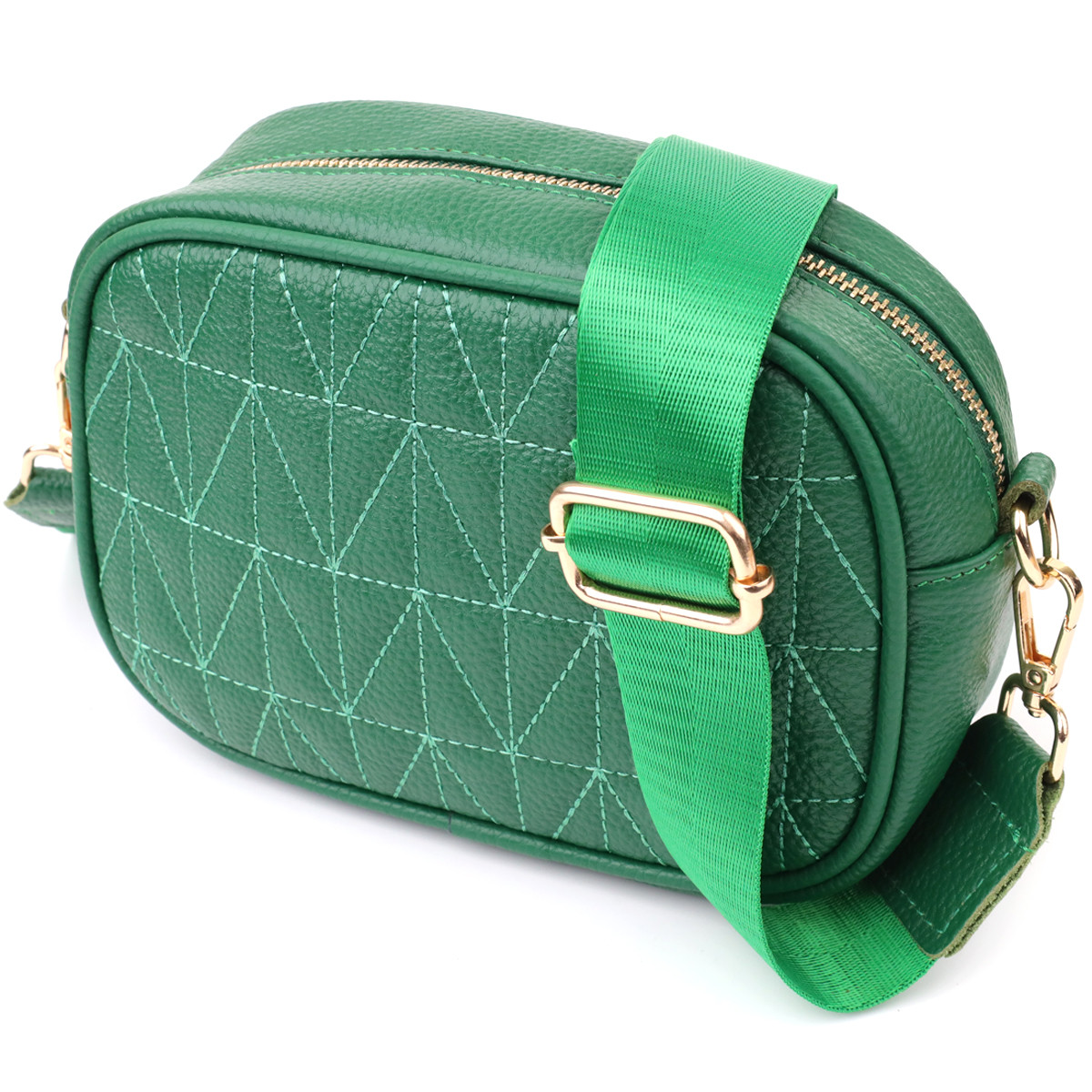 Цікава сумка для жінок з натуральної шкіри Vintage 22900 Зелений