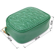 Цікава сумка для жінок з натуральної шкіри Vintage 22900 Зелений, фото 3