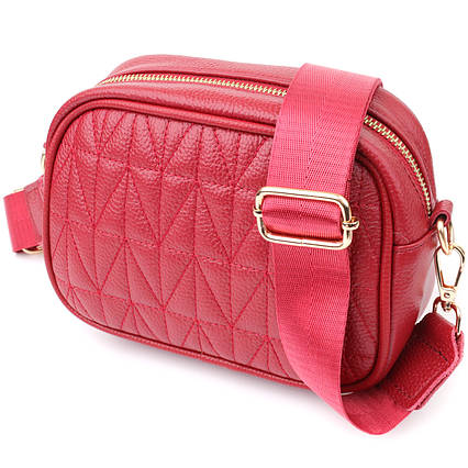 Яскрава жіноча сумка на кожен день із натуральної шкіри Vintage 22903 Червоний, фото 1