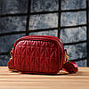 Яскрава жіноча сумка на кожен день із натуральної шкіри Vintage 22903 Червоний, фото 10