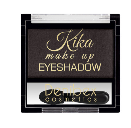 Тіні для повік одинарні Kika KT-01 №24 мат. чорні, фото 1