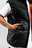 Чоловіча жилетка безрукавка Nike Найк стьобана тепла плащівка чорний Туреччина якісна, фото 6