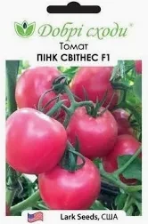 Насіння Томат детермінантний Пінк Світнесс F1, 10 насінин Lark Seeds Добрі Сходи