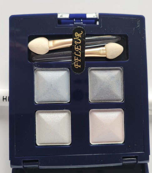 Тіні для повік компактні FFleur Е624--N9-4 шт-блакитні, фото 1