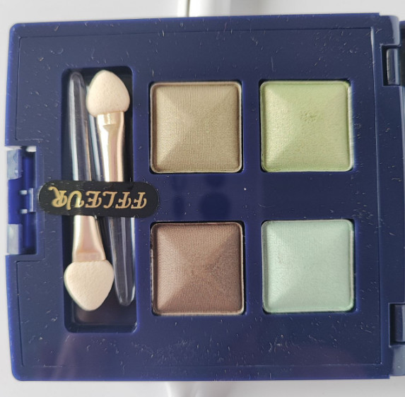 Тіні для повік компактні FFleur Е624--N7-4 шт-зелені, фото 1