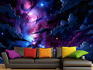 Самоклеюча плівка Oracal цікавий дизайн Всесвіту для вітальні, спальні "Космічний Шторм Світла", фото 4