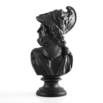 Гіпсовий бюст-скульптура Перикл (чорний), 32,5 см