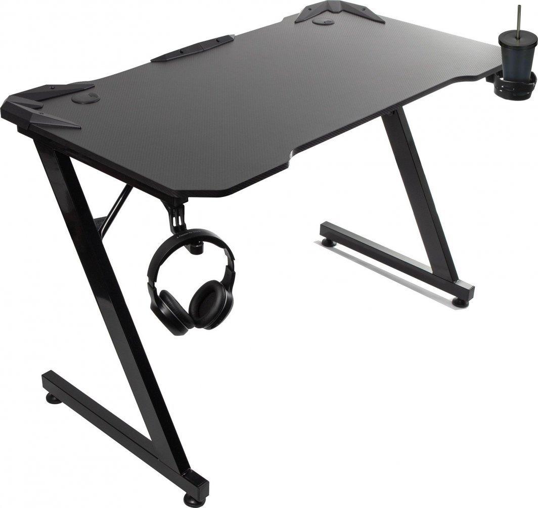 Нанорські настільні ігрові стіл Чорні нани, максимум 150 кг, висота 750 мм, 110x60x1,5 см, тримач чашок та