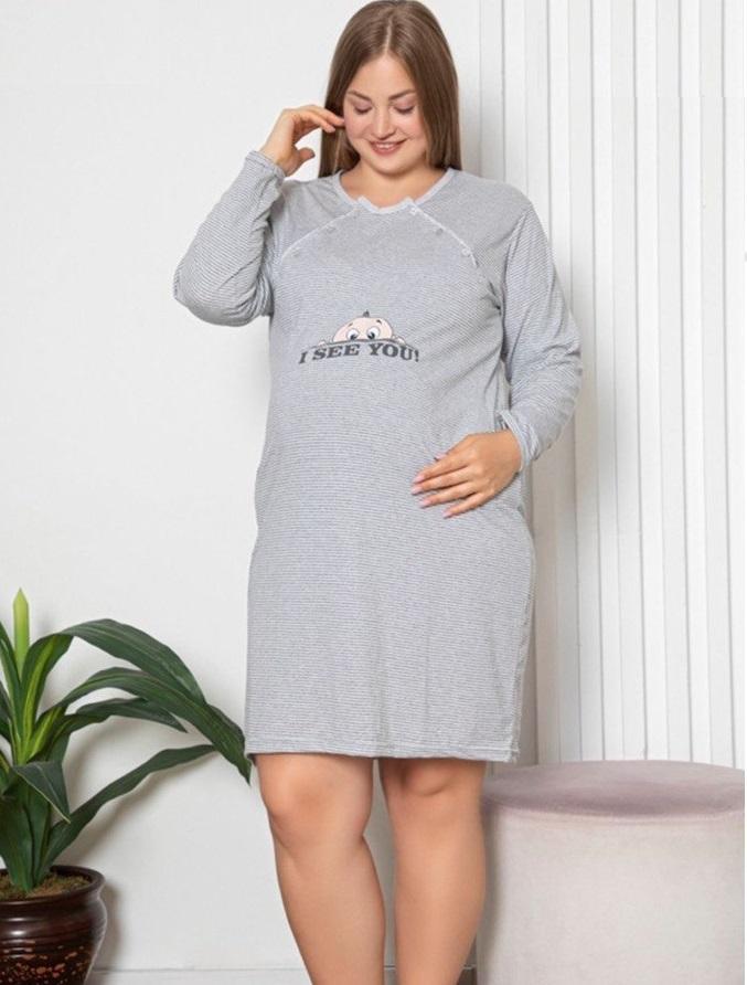 Нічна сорочка для майбутніх та новоспечених матусь батал, I see you, фото 1