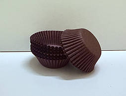 Паперові форми для кексів КОРИЧНЕВІ "арт 6А" (уп.100шт)