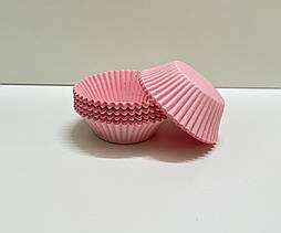 Паперові форми для кексів РОЖЕВІ "арт 6А" (уп.100шт)