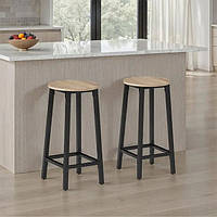 Міцний набір в індустріальному стилі з 2 барних стільців Corby