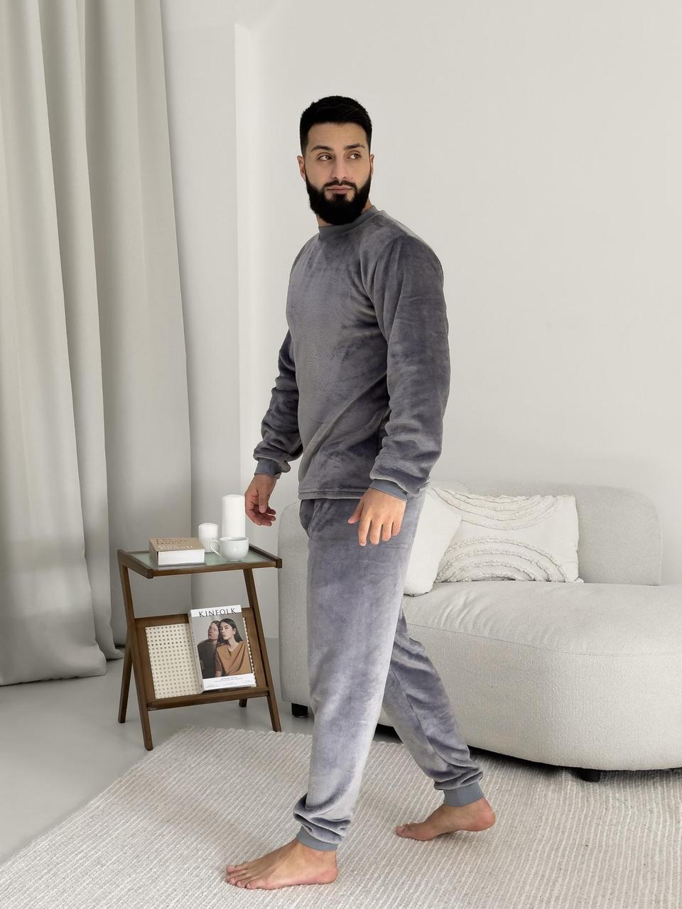 Піжама чоловіча COSY тепла "Теплик", сіра, фото 1