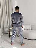 Піжама чоловіча COSY тепла "Теплик", сіра, фото 4