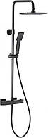 Душовий набір KFA Logon з тропічним душем з термостатичним змішувачем, чорний (5746-910-81)