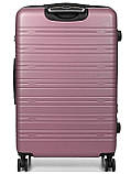 Набір валіз Франція (L M S-3шт) рожевий/Worldline 627, фото 3