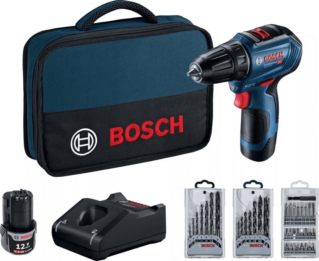 Bosch GSR 12V-30 12 V 2 X Bosch Grackier 2 AH AH (06019G9001)