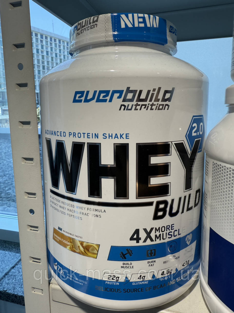 Протеїн Everbuild Nutrition Whey Protein Build 2.0 2270g, фото 1