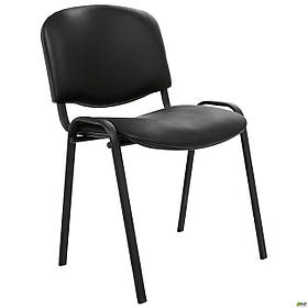 Офісний стілець Ізо шкірозамінника-pvc чорний