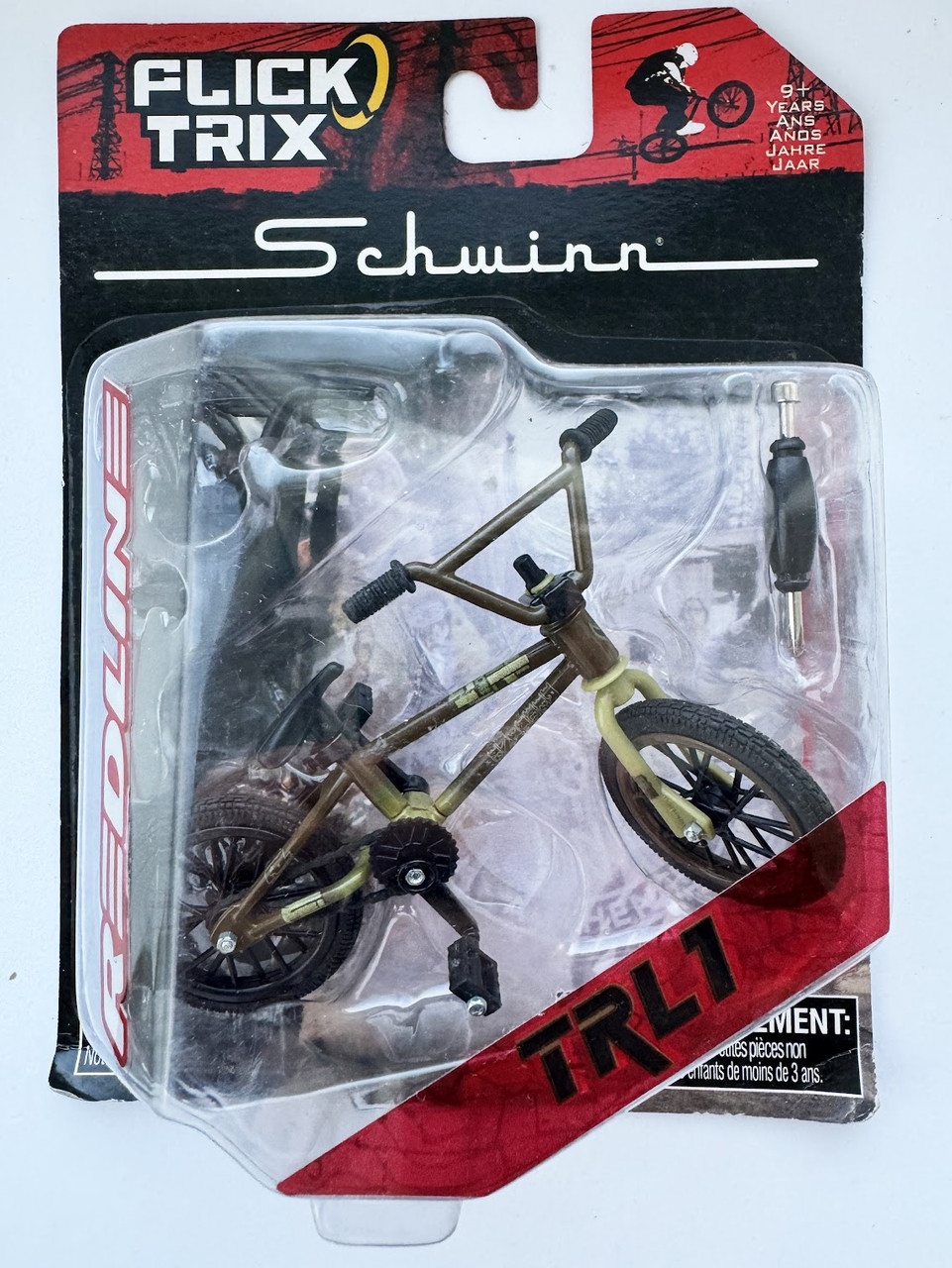 Фінгербайк металевий Flick Trix Red Line Mud Green, фото 1