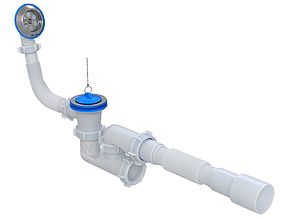 Сифон для ванної з переливом та ревізією SVD-03 (А-80089) Ø40×40/50 мм
