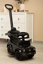 Каталка-толокар Mercedes 653-2, 2в1 з батьківською ручкою, звуковими ефектами та підставкою для ніг