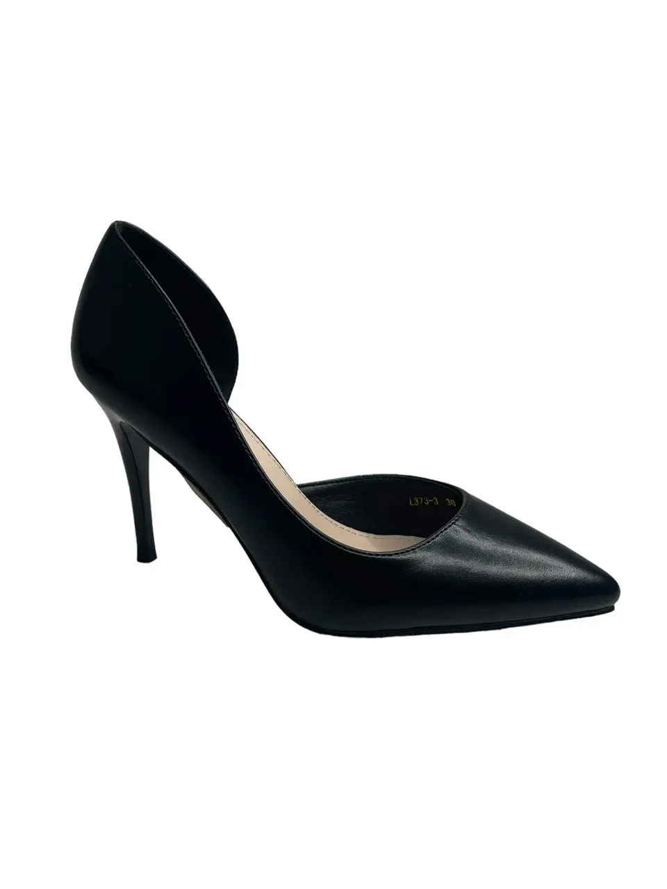 Жіночі туфлі на шпильці чорні (L373-3), фото 1