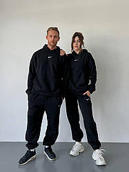 Теплий парний спортивний костюм Найк унісекс для закоханої пари худорлявої та штани тринити на флісі (ціна за 1 шт)