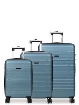 Набір валіз Франція (L M S-3шт) блакитний/Worldline 627, фото 1
