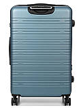 Валіза Франція велика L блакитна 76х49х31+3см/110л/4.2кг/Worldline 627, фото 3