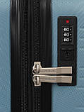 Набір валіз Франція (L M S-3шт) блакитний/Worldline 627, фото 6