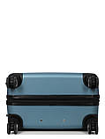 Валіза Франція велика L блакитна 76х49х31+3см/110л/4.2кг/Worldline 627, фото 5