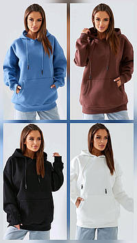 Кофта жіноча тепле худі на флісі