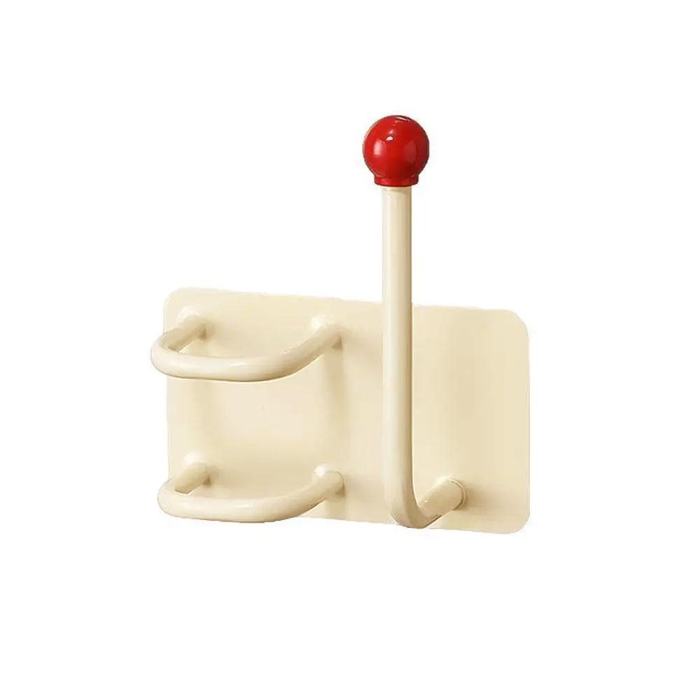 Настінний самоклейкий гачок для зберігання гребінців та гумок для волосся (OK0103), фото 1