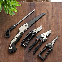 Набор инструментов для сада 5в1, универсальный комплект для обрезки деревьев и кустарников