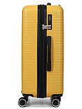 Валіза Франція середня M жовта 66х44х28+3см/74л/3.5кг/Worldline 627, фото 6