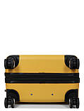 Валіза Франція середня M жовта 66х44х28+3см/74л/3.5кг/Worldline 627, фото 5