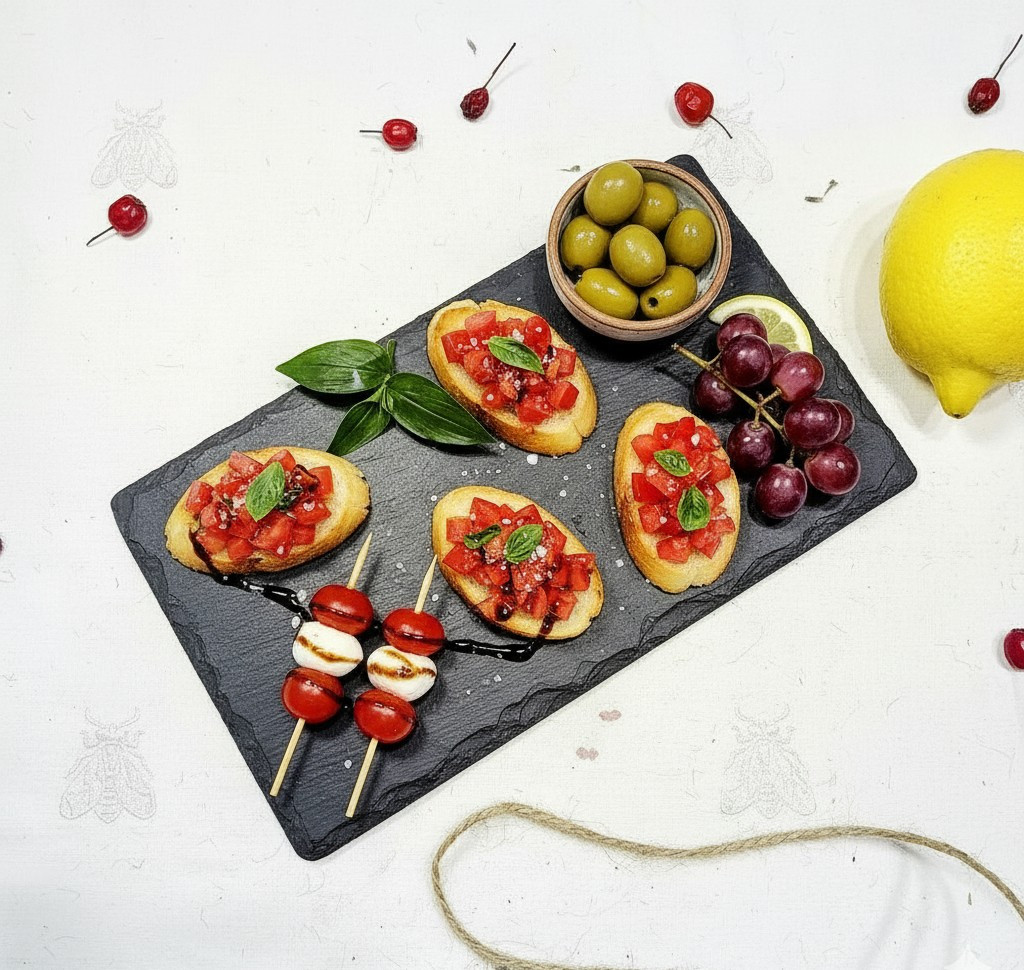 Тарілка сланцева 22*12,5 см, ручна робота, фото 1