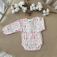 Боді з.р. "Зайчик" Малюнок на запах Рожевий Інтерлок арт.27081692  Зріст 56-38(р)