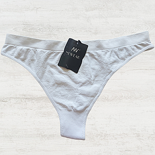 Стрінги Безшовні Колір Білий - Присутня Пляма (593)