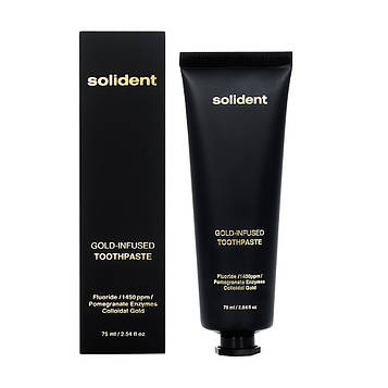 Зубна паста з колоїдним золотом Solident Gold-Infused Toothpaste, 75 мл (2072)