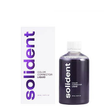 Ополіскувач для ротової порожнини з ефектом відбілювання зубів Solident Color corrector liquid, 250 мл (1668)