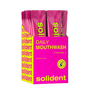 Набір ополіскувачів для ротової порожнини Solident Peach Mint, 20шт по 10мл (2038)