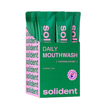 Набір ополіскувачів для ротової порожнини Solident Watermelon Mint, 20шт по 10мл (1918)