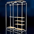 Стійка "PENELOPE ODISSEY" 2400х1630х480мм. Рейл вішало для одягу, стелаж поличний з вішалками та полицями, фото 2