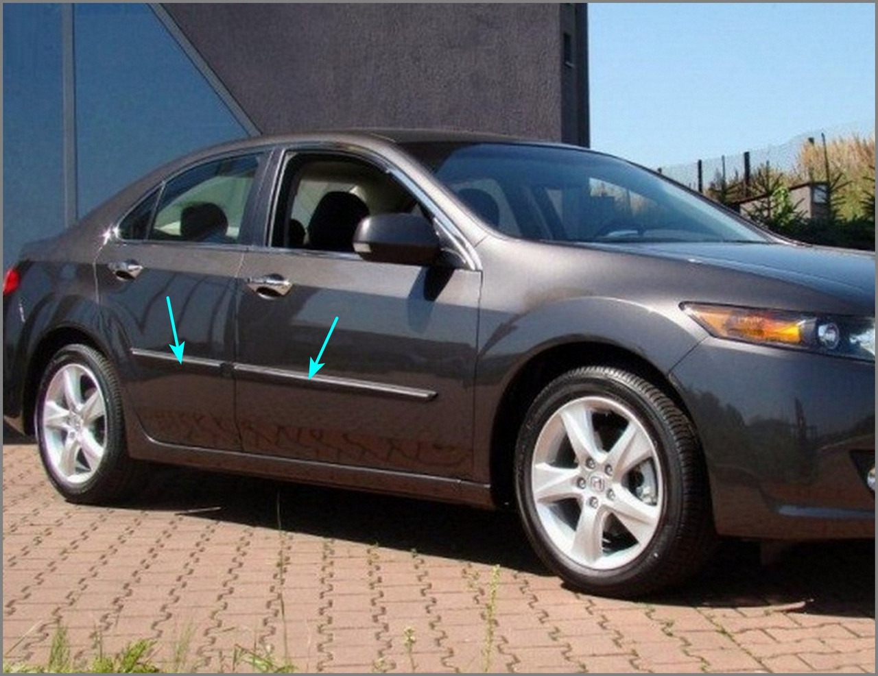 Молдинги на двері для Honda Accord Mk8 4dr sedan 2008-2015, фото 1