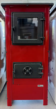 Опалювально-варильна піч буржуйка на дровах з конфоркою для приготування їжі MBS Hera 7 кВт, фото 1