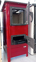 Опалювально-варильна піч буржуйка на дровах з конфоркою для приготування їжі MBS Hera 7 кВт, фото 5